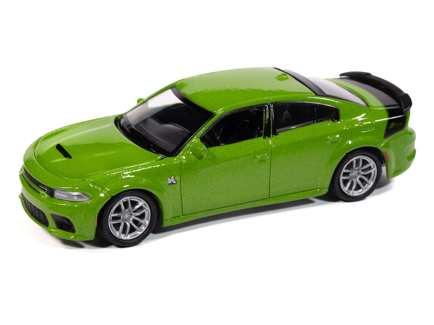 2023 Dodge Charger R/T Scat Pack Swinger Sublime Green Metallic "Modern Muscle" Series 1/64 Diecast Model Car by Auto World