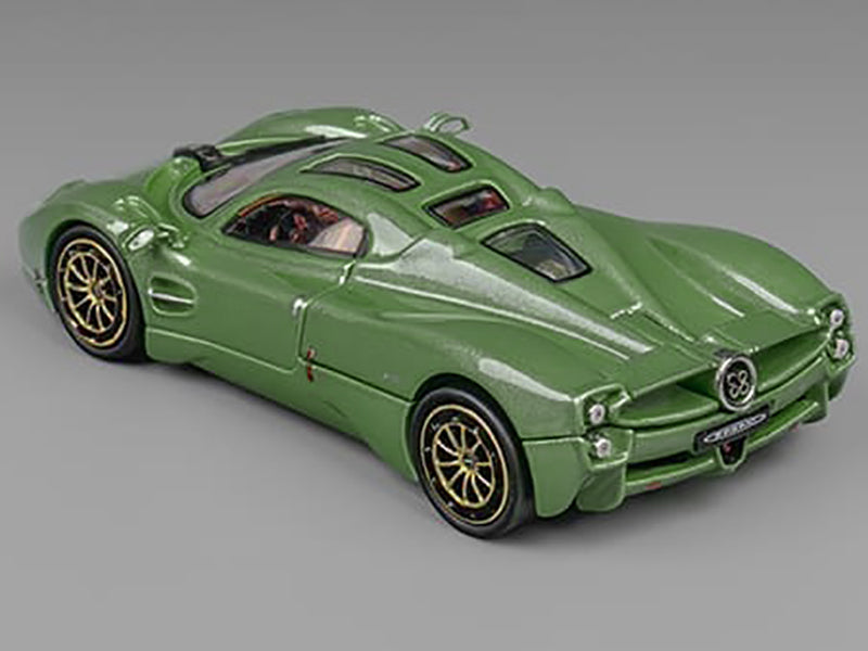 Pagani Utopia Green Metallic 1/64 Diecast Model Car by CM Model