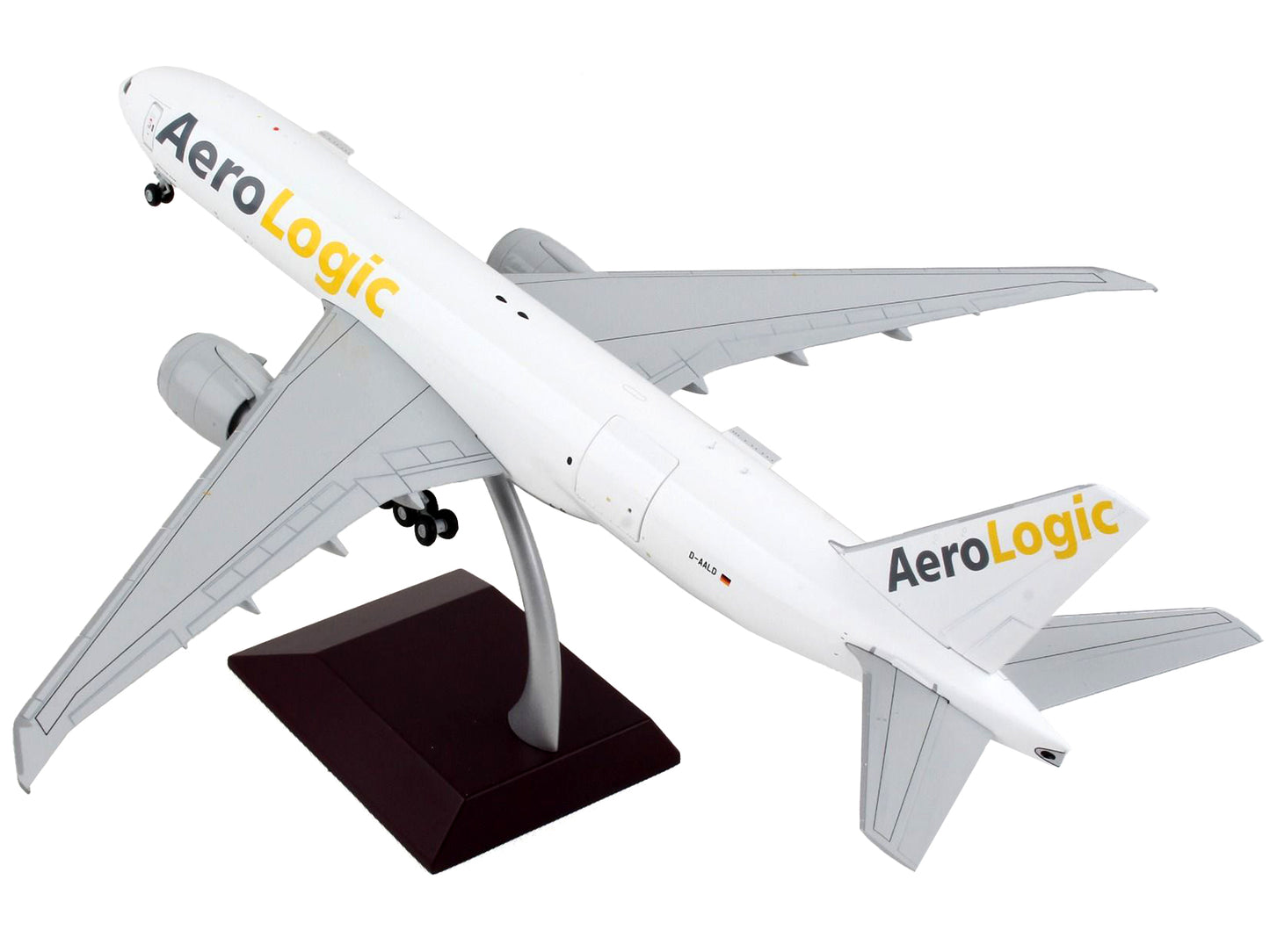 Boeing 777F Commercial Aircraft "AeroLogic" White "Gemini 200 - Interactive" Series 1/200 Diecast Model Airplane by GeminiJets-DiecastModeler.com