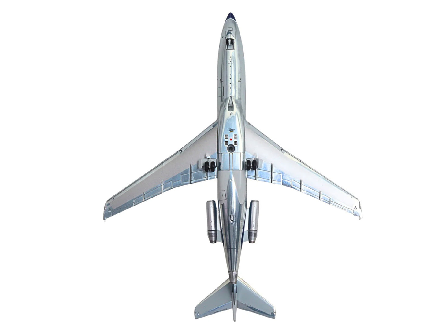 Boeing 727-100 Commercial Aircraft "Eastern Air Lines" (N8120N) Silver with Blue Stripes "Gemini 200" Series 1/200 Diecast Model Airplane by GeminiJets