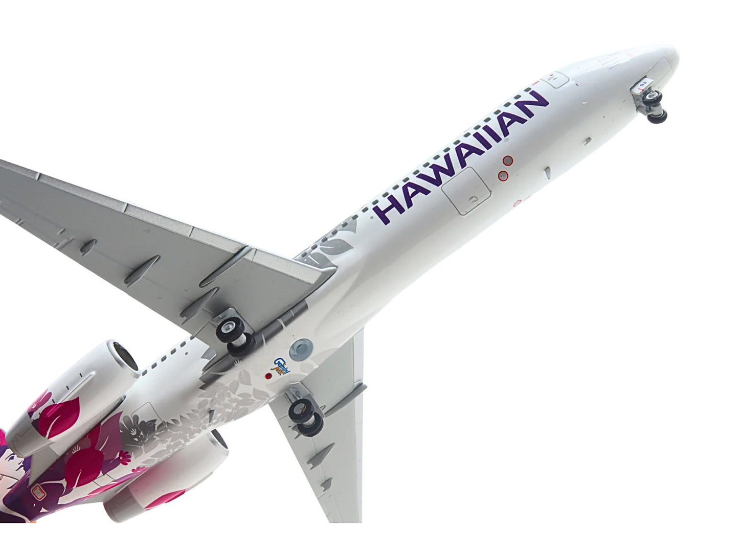 Boeing 717-200 Commercial Aircraft "Hawaiian Airlines" (N492HA) White with Purple Tail Graphics "Gemini 200" Series 1/200 Diecast Model Airplane by GeminiJets