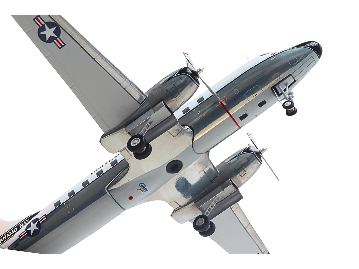 Convair C-131 Samaritan Transport Aircraft "United States Navy - NAS Guantanamo Bay" (141017) White and Gray "Gemini 200" Series 1/200 Diecast Model Airplane by GeminiJets-DiecastModeler.com