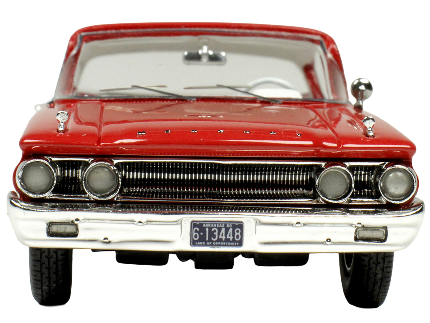 1960 Mercury Park Lane 4 Door Sedan Signal Red with White Interior Limited Edition to 200 pieces Worldwide 1/43 Model Car by Goldvarg Collection-DiecastModeler.com