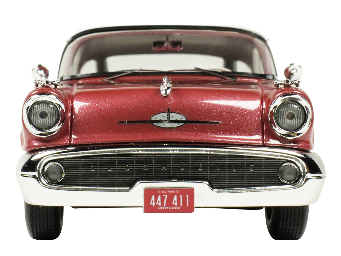 1957 Oldsmobile Starfire Royal Glow Red and Alcan White Limited Edition to 200 pieces Worldwide 1/43 Model Car by Goldvarg Collection