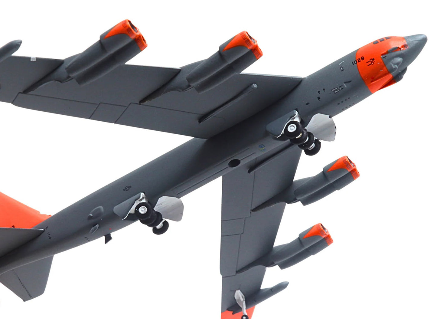 Boeing B-52 Stratofortress Bomber Aircraft "Barksdale AFB 49th Test and Evaluation Squadron" (61-0028) United States Air Force "Gemini Macs" Series 1/400 Diecast Model Airplane by GeminiJets