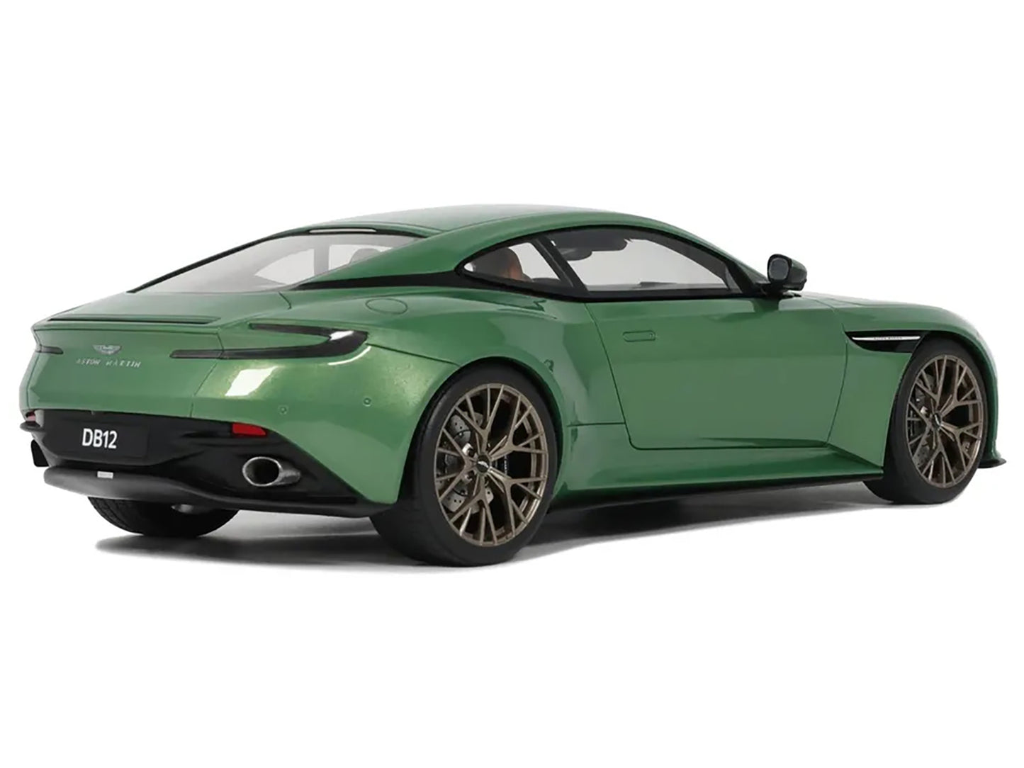 2023 Aston Martin DB12 Green Metallic 1/18 Model Car by GT Spirit