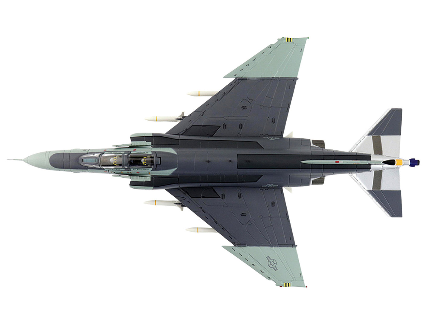 McDonnell Douglas F-4G Phantom II Fighter-Bomber Aircraft "Wild Weasels 69-7253 561st TFS 35th TFW George AFB" (1991) United States Air Force "Air Power Series" 1/72 Diecast Model by Hobby Master