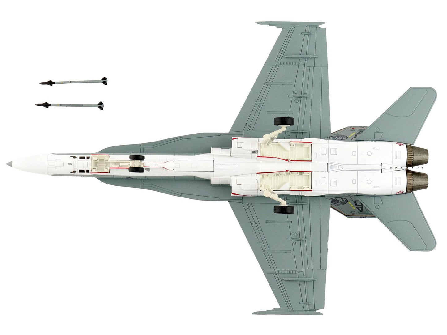 McDonnell Douglas F/A-18C Hornet Aircraft "VFA-15 Retro TAC Demo Jet VFA-106 Gladiators" (2017) United States Navy "Air Power Series" 1/72 Diecast Model by Hobby Master-DiecastModeler.com