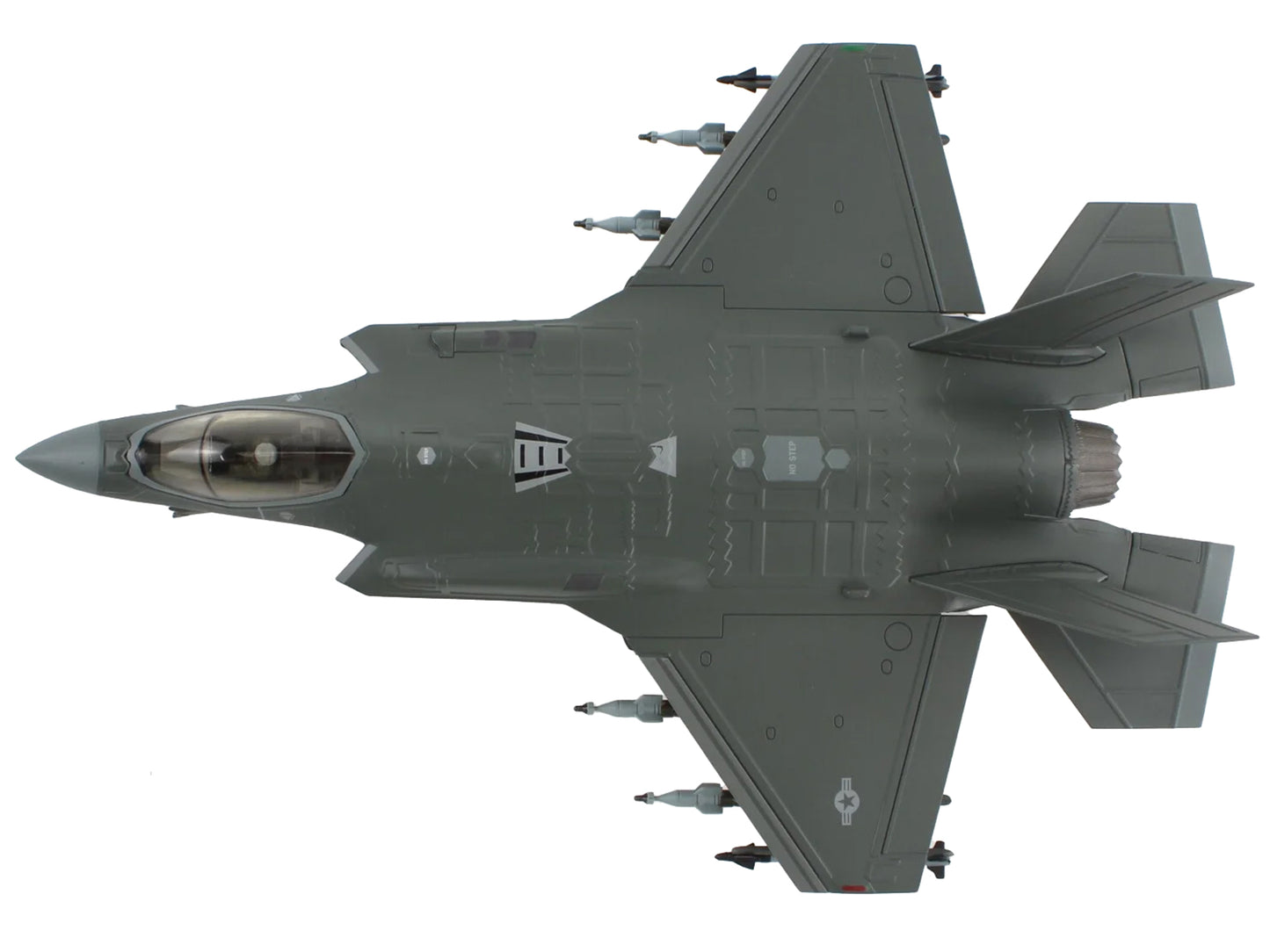 Lockheed Martin F-35A Lightning II Aircraft "Red Tail 187th Fighter Wing Alabama Air National Guard" (2024) United States Air Force "Air Power Series" 1/72 Diecast Model by Hobby Master