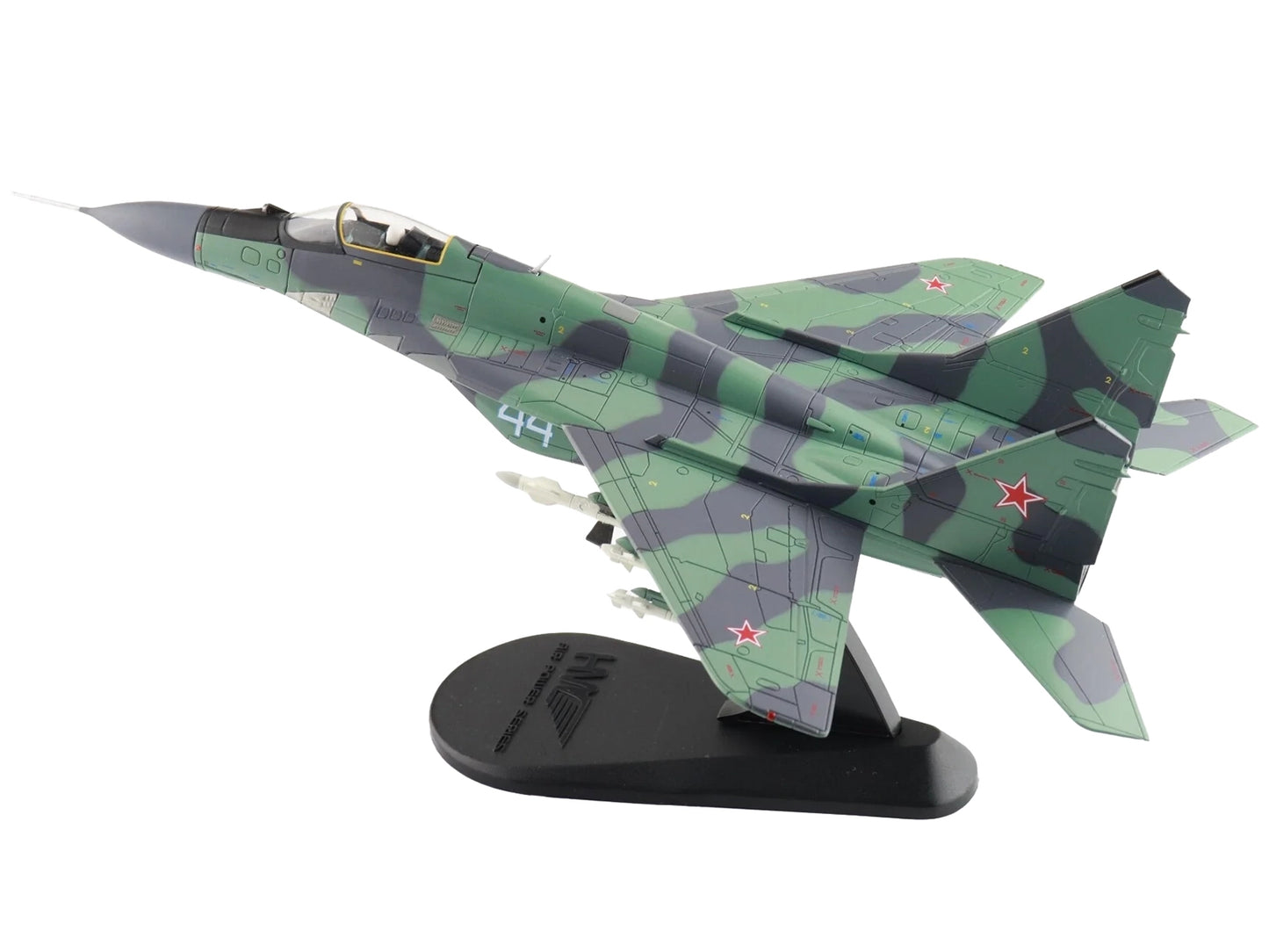 Mikoyan MIG-29 Fulcrum C Aircraft "733rd IAP Damgarten Air Base" (1994) Soviet Air Force "Air Power Series" 1/72 Diecast Model by Hobby Master