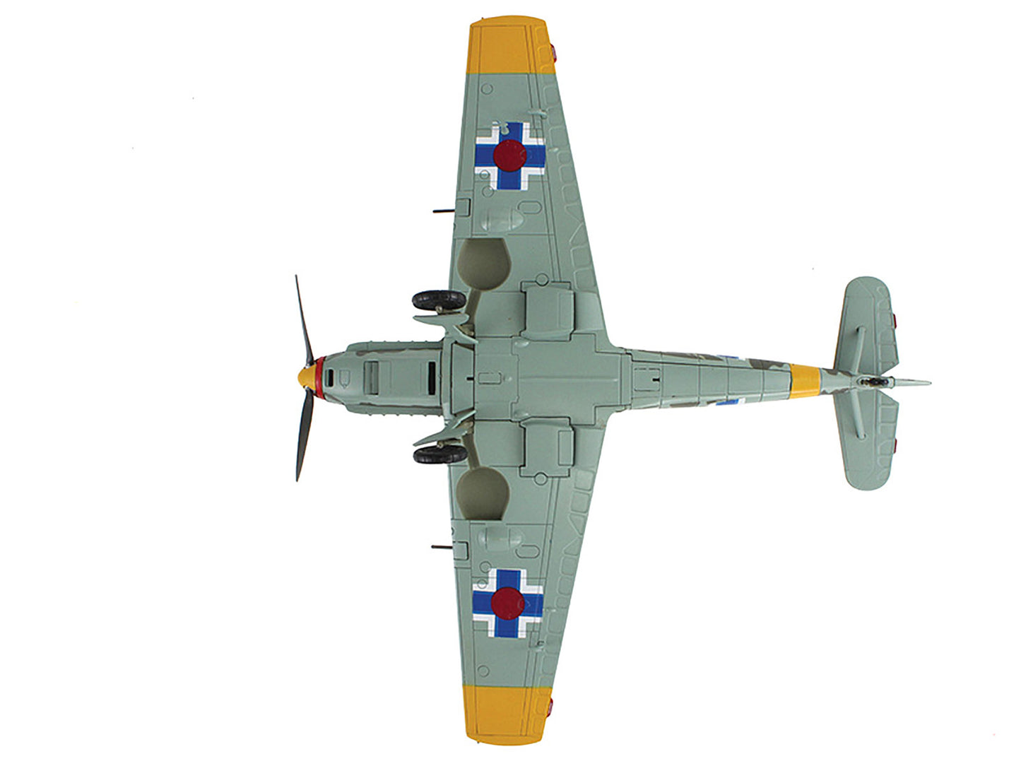 Messerschmitt Bf 109E-3 Fighter Aircraft "White 2 Jan Reznak 13.(slow)/JG 52 Kraznodar USSR" (1943) German Luftwaffe "Air Power Series" 1/48 Diecast Model by Hobby Master