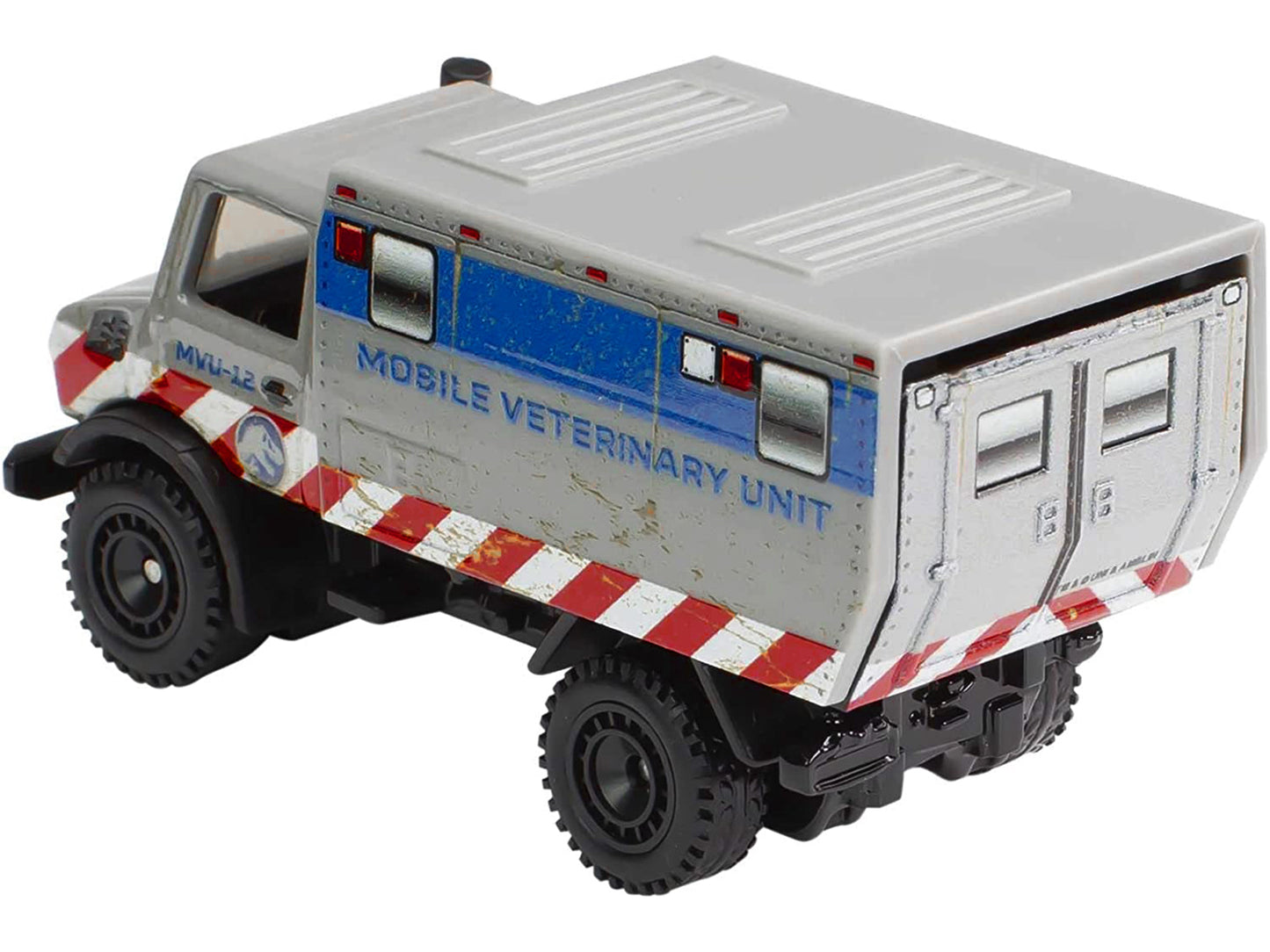 Mercedes-Benz Unimog U 1300 L "Mobile Veterinary Unit MVU-12" "Jurassic World" (2015) Movie Diecast Model Car by Hot Wheels-DiecastModeler.com