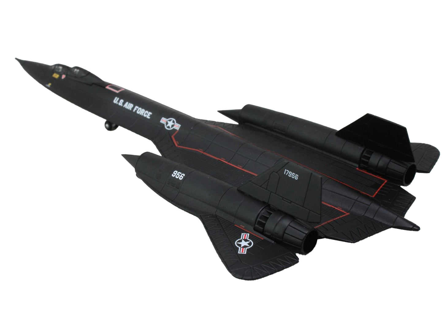 Lockheed SR-71B Blackbird Stealth Aircraft "9th Strategic Reconnaissance Wing Beale Air Base Gumby" United States Air Force 1/200 Diecast Model Airplane by Herpa-DiecastModeler.com