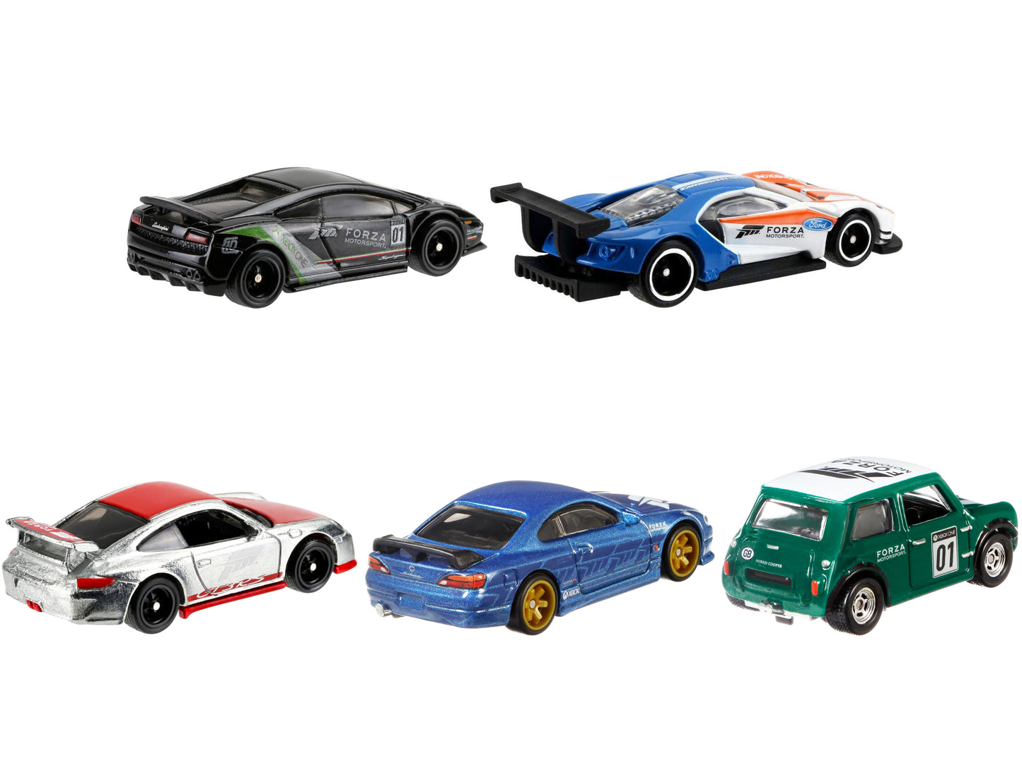 "Forza Motorsport" 5 piece Set Diecast Model Cars by Hot Wheels-DiecastModeler.com