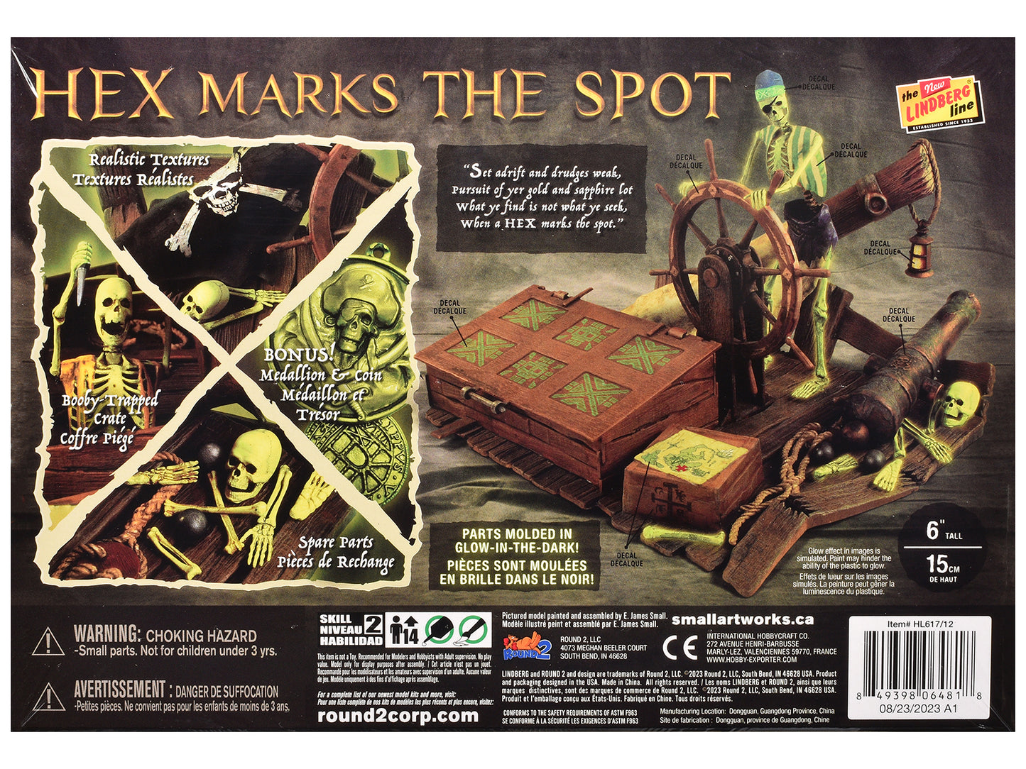 Skill 2 Model Kit Jolly Roger Series "Hex Marks the Spot" Diorama Set 1/12 Scale Model by Lindberg