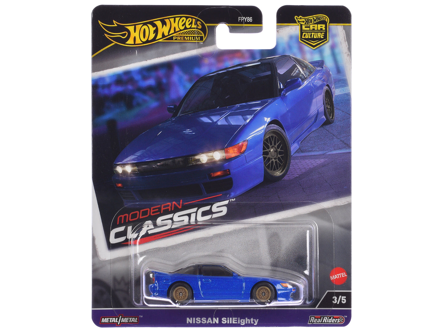Nissan SilEighty Blue Metallic "Modern Classics" Series Diecast Model Car by Hot Wheels-DiecastModeler.com