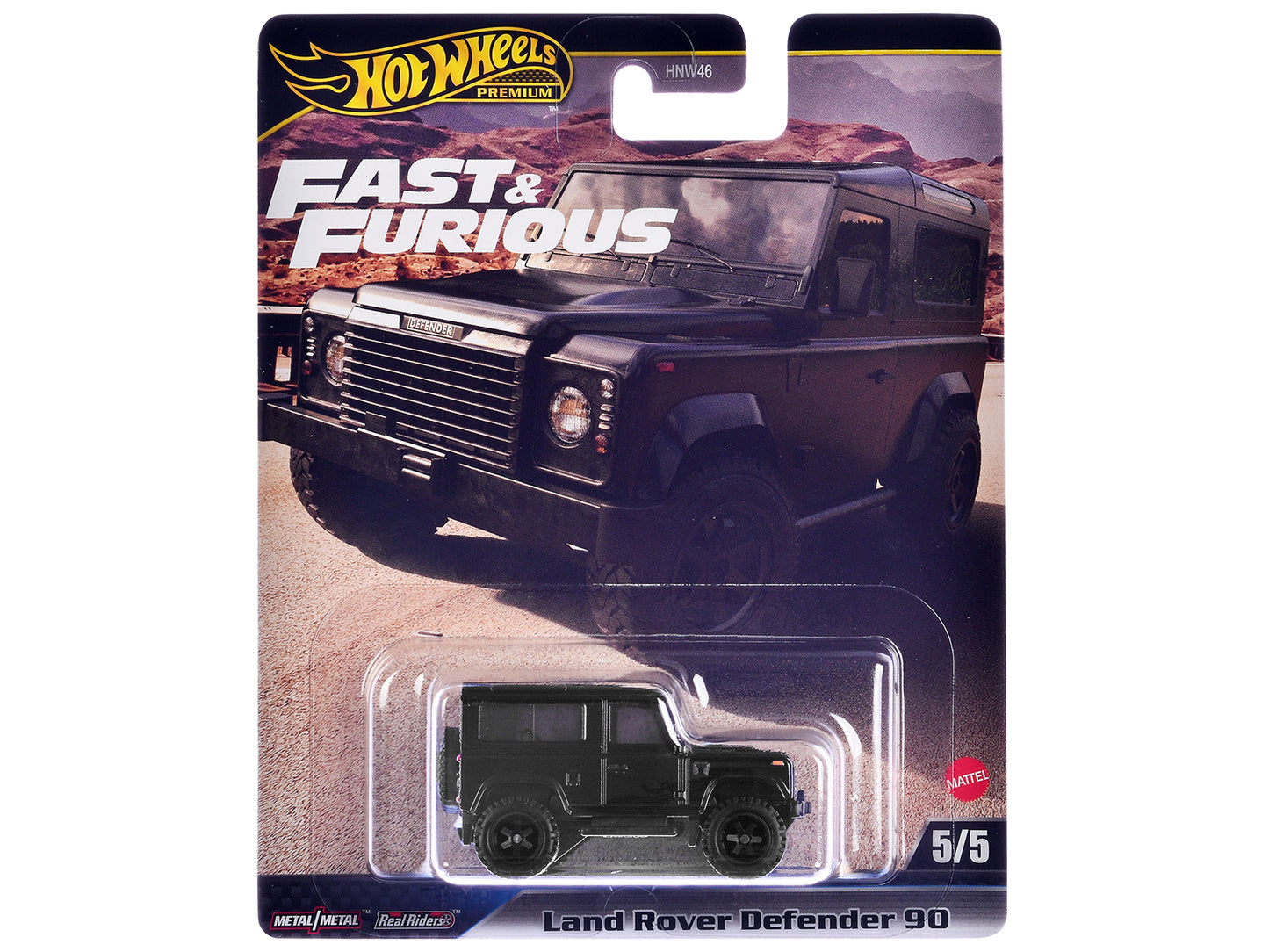 Land Rover Defender 90 Black "F9" (2021) Movie "Fast & Furious" Series Diecast Model Car by Hot Wheels-DiecastModeler.com