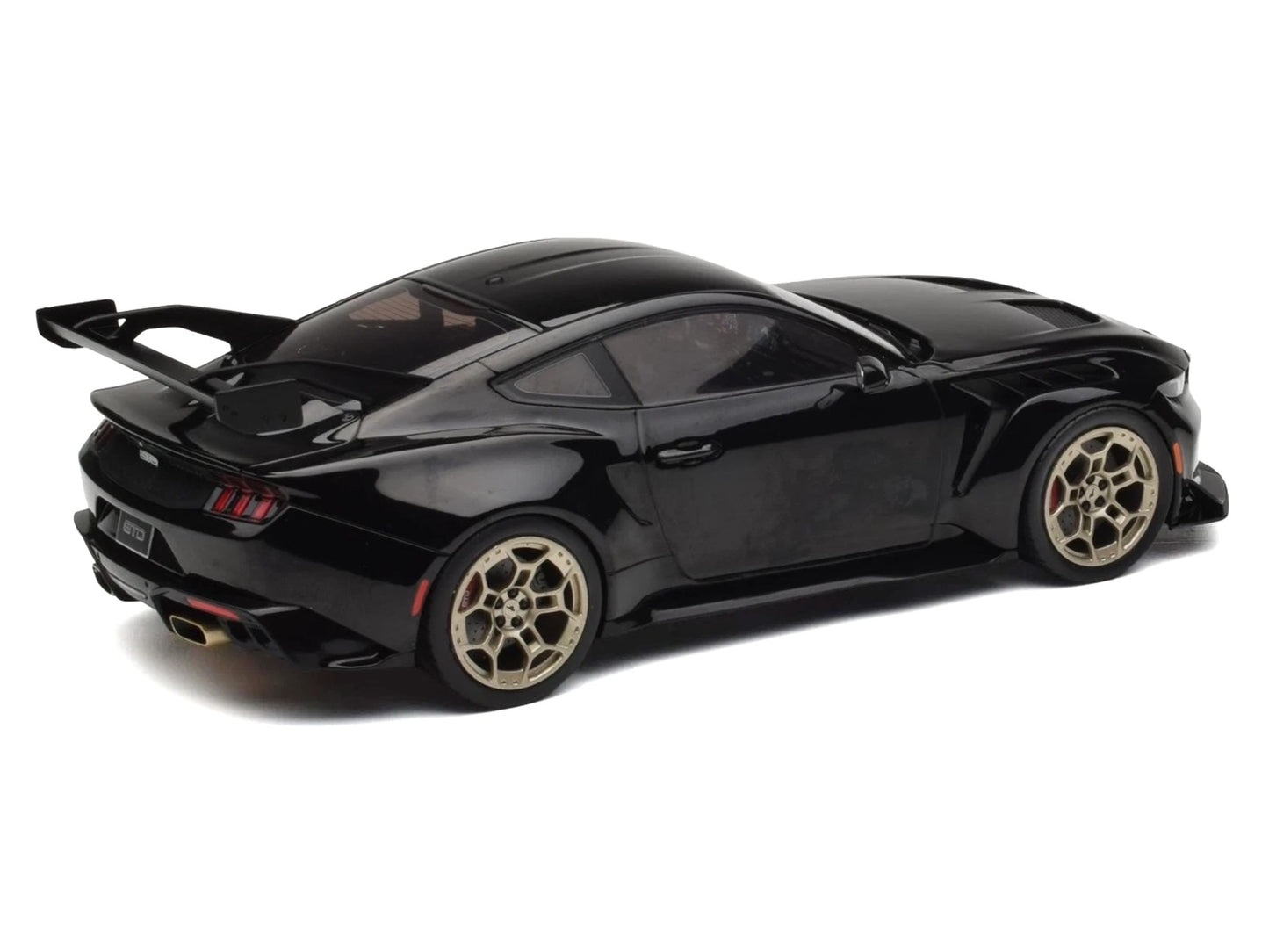2025 Ford Mustang GTD Black "Limited Edition" Series 1/18 Diecast Model Car by IXO Models