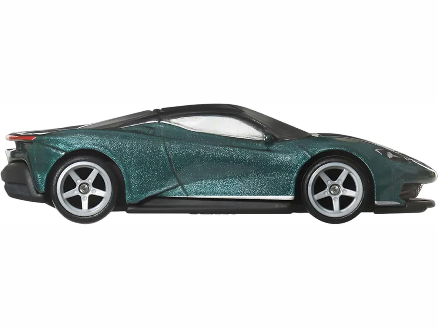 Automobili Pininfarina Battista Green Metallic with Black Top "Euro Speed" Series Diecast Model Car by Hot Wheels-DiecastModeler.com
