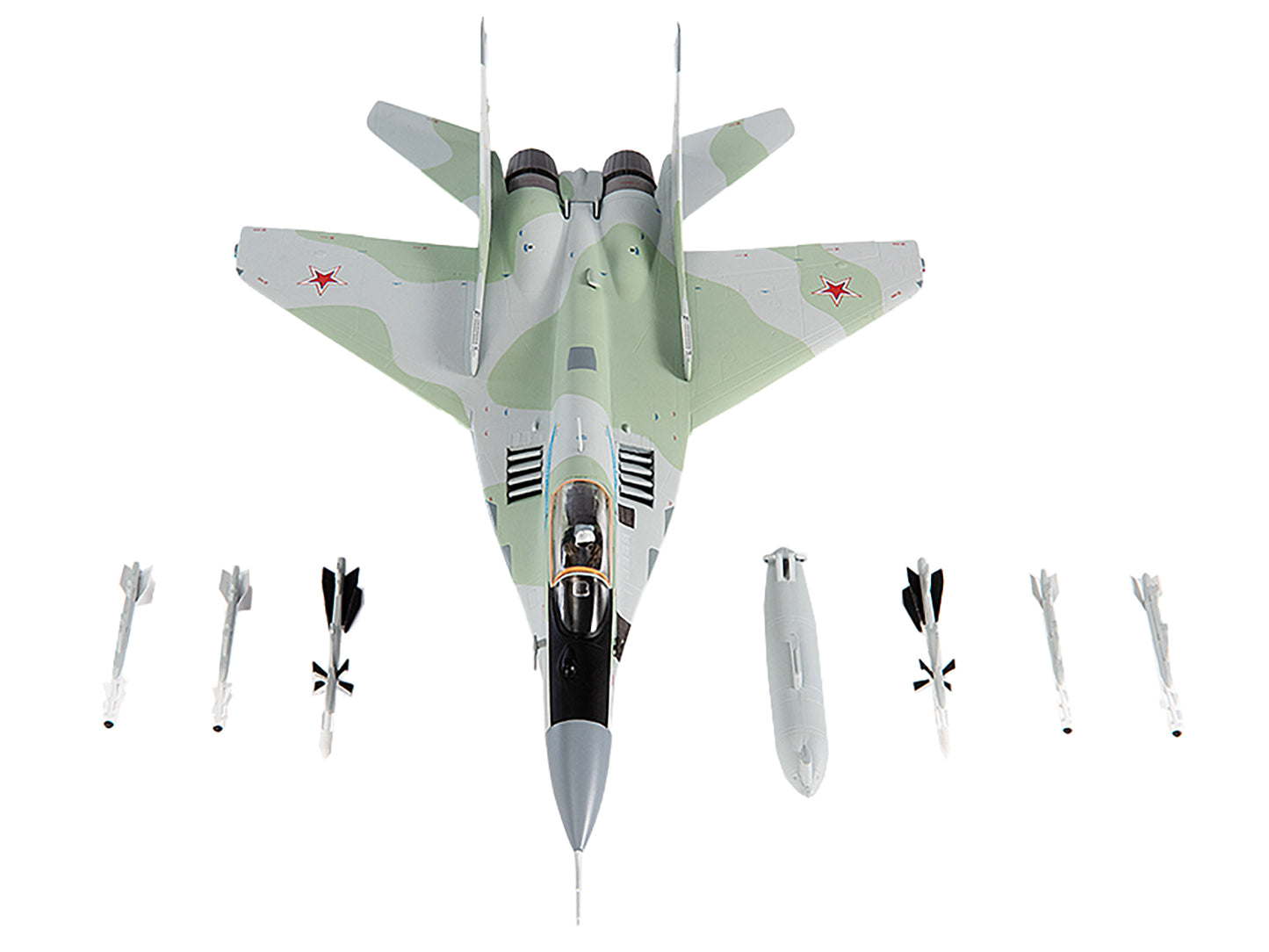 Mikoyan MiG-29S Fulcrum-C Fighter Aircraft "Hero of Russia General Sulambek Oskanov Lipetsk AB Russia" (2018) Russian Air Force 1/72 Diecast Model by JC Wings-DiecastModeler.com