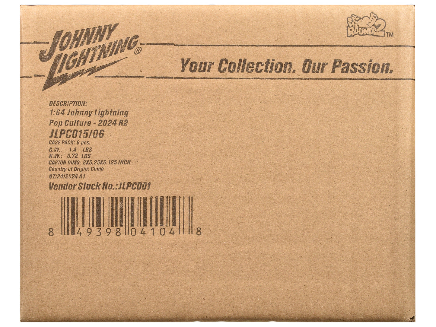 Pop Culture 2024 Set of 6 Cars Release 2 1/64 Diecast Model Cars by Johnny Lightning-DiecastModeler.com