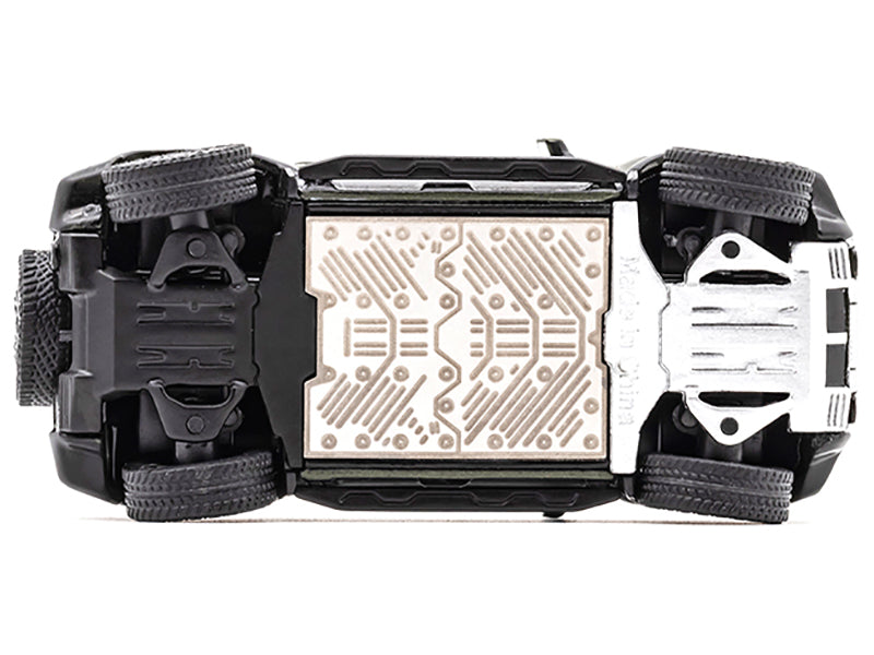 2023 GMC Hummer EV SUV Green Metallic with Black Top 1/64 Diecast Model Car by GCD-DiecastModeler.com