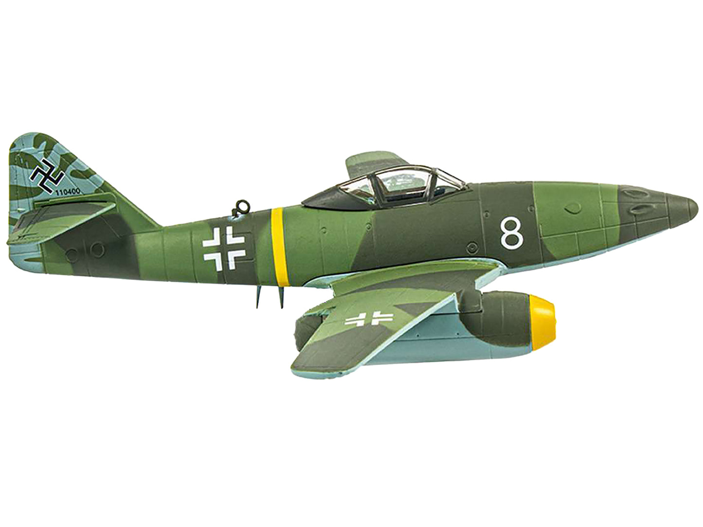 Messerschmitt Me 262 Fighter Aircraft "White 8 258 aerial victory ace Walter Nowotny Kommando Nowotny Germany" (1944) German Luftwaffe 1/72 Diecast Model Airplane by Luppa-DiecastModeler.com