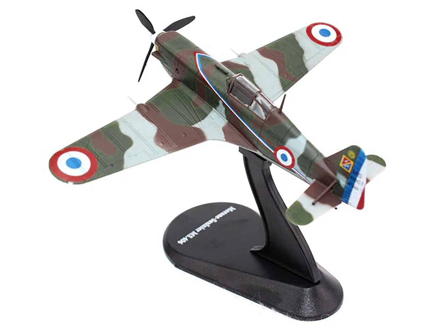 Morane-Saulnier MS.406 Fighter Aircraft "3/4 Escadrille GC II/3" Armee de l'Air (French Air Force) (1940) "Planes of World War II" Series 1/72 Diecast Model Airplane by Luppa-DiecastModeler.com