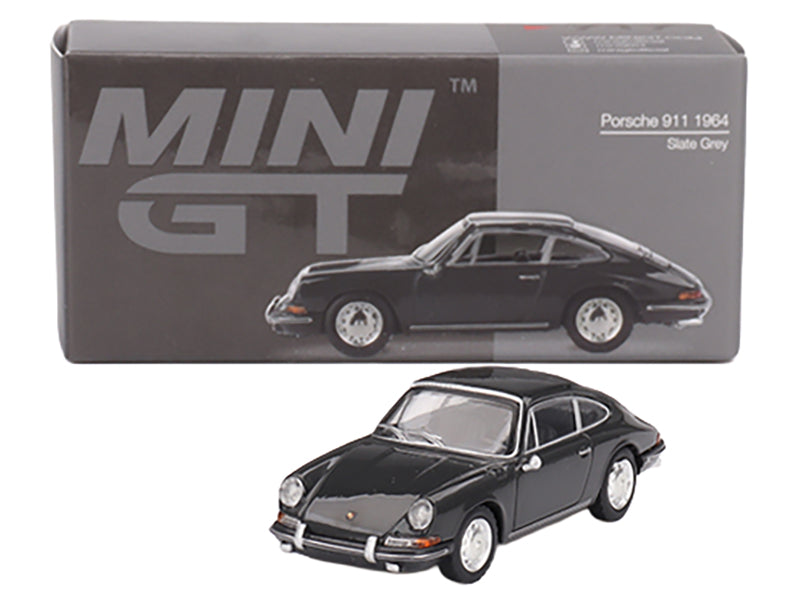 1964 Porsche 911 Slate Gray Limited Edition 1/64 Diecast Model Car by Mini GT-DiecastModeler.com