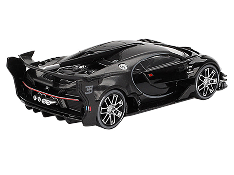 Bugatti Vision Gran Turismo Black and Carbon Limited Edition 1/64 Diecast Model Car by Mini GT-DiecastModeler.com