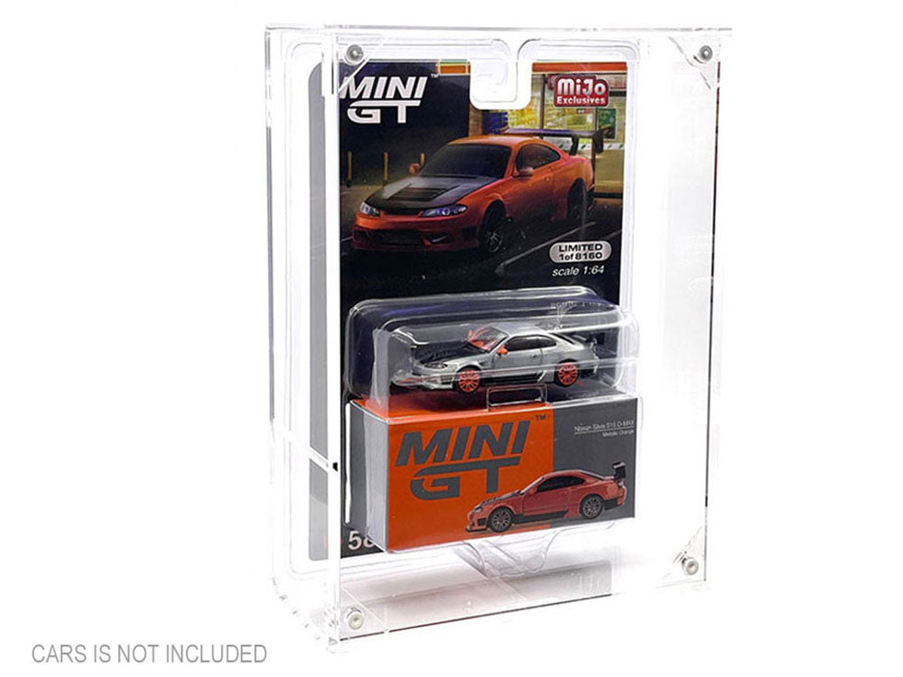 Showcase Premium Collector Single Display Case with Shelf "Mijo Exclusives" for 1/64 Scale Models-DiecastModeler.com
