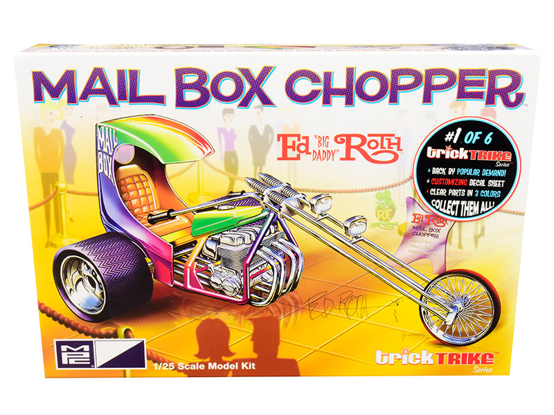 Skill 2 Model Kit Mail Box Chopper Trike (Ed "Big Daddy" Roth's) "Trick Trikes" Series 1/25 Scale Model by MPC-DiecastModeler.com