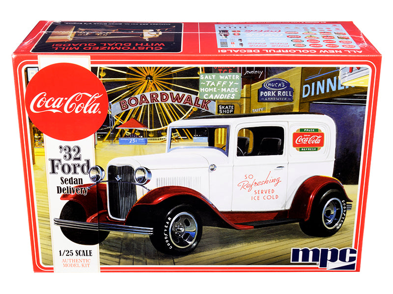 Skill 3 Model Kit 1932 Ford Sedan Delivery "Coca-Cola" 1/25 Scale Model by MPC-DiecastModeler.com