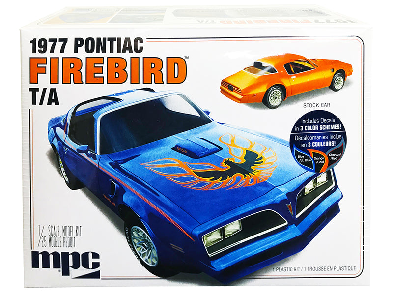 Skill 2 Model Kit 1977 Pontiac Firebird T/A Trans Am 1/25 Scale Model by MPC-DiecastModeler.com