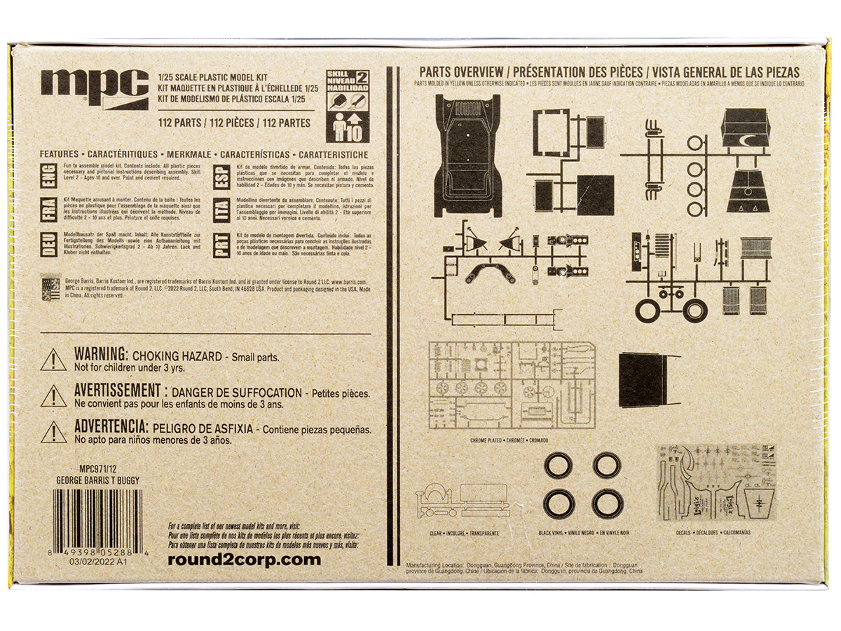 Skill 2 Model Kit George Barris "T" Classic Dune Buggy 3-in-1 Kit 1/25 Scale Model by MPC-DiecastModeler.com