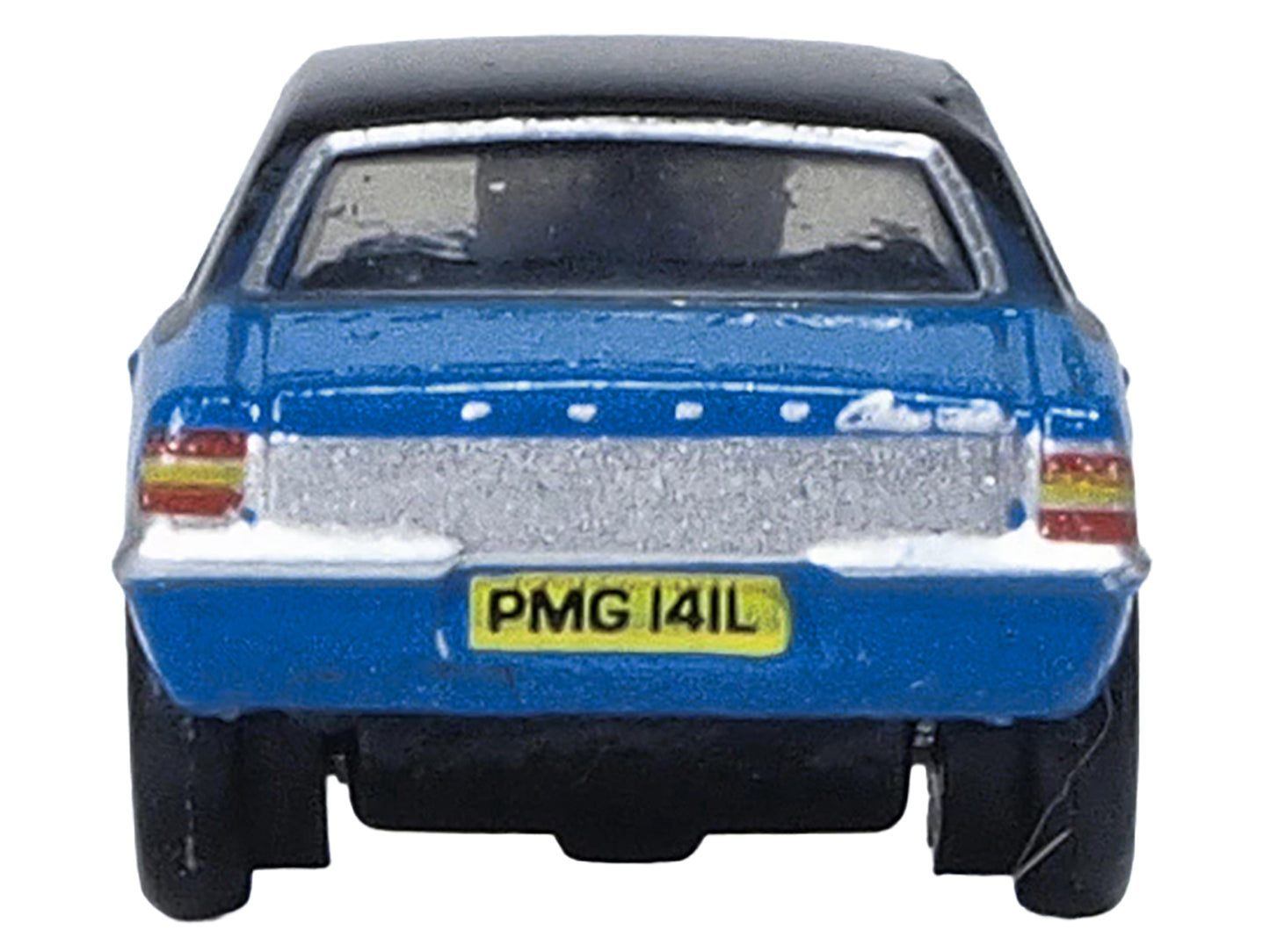 Ford Cortina MKIII RHD (Right Hand Drive) Electric Monza Blue with Black Top 1/148 (N) Scale Diecast Model Car by Oxford Diecast