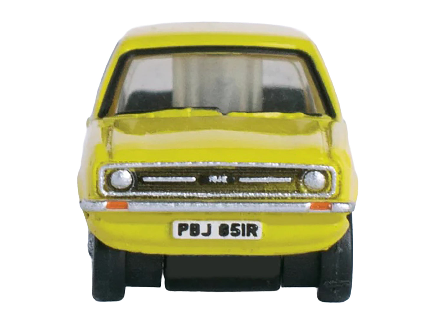 Ford Escort Mk2 RHD (Right Hand Drive) Signal Yellow 1/148 (N) Scale Diecast Model Car by Oxford Diecast