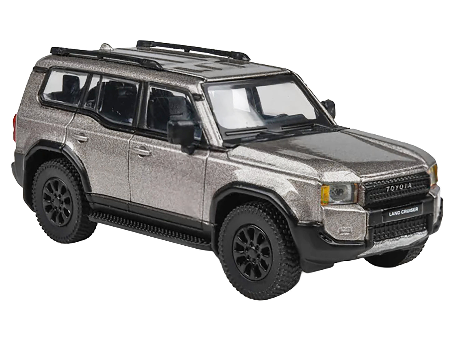 2024 Toyota Land Cruiser 250 Prado Meteor Shower Silver Metallic 1/64 Diecast Model Car by Paragon Models