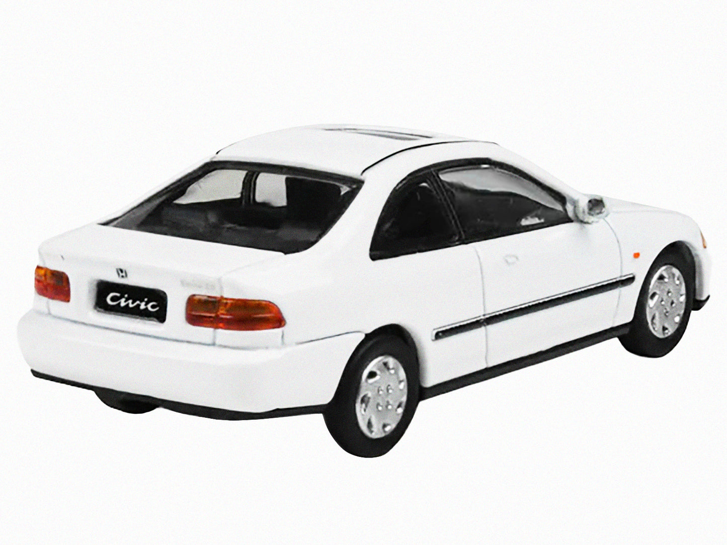 1995 Honda Civic Coupe EJ1 White with Sunroof 1/64 Diecast Model Car by Paragon Models