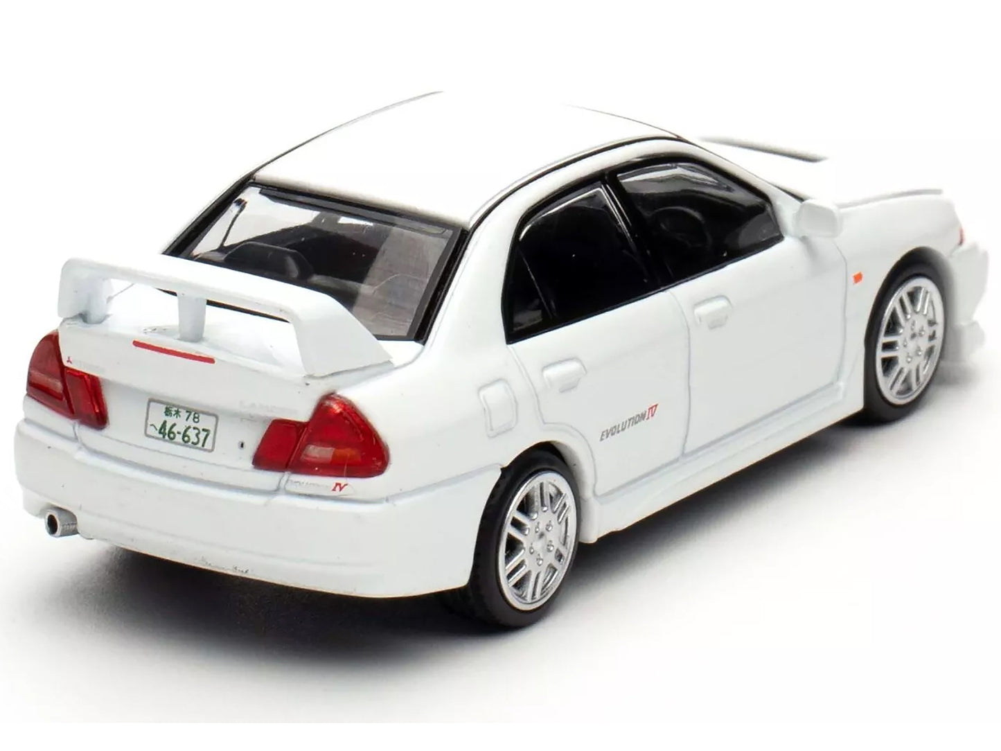 Mitsubishi Lancer Evolution IV RHD (Right Hand Drive) White "Indonesia Diecast Expo 2024 Exclusive" 1/64 Diecast Model Car by Pop Race
