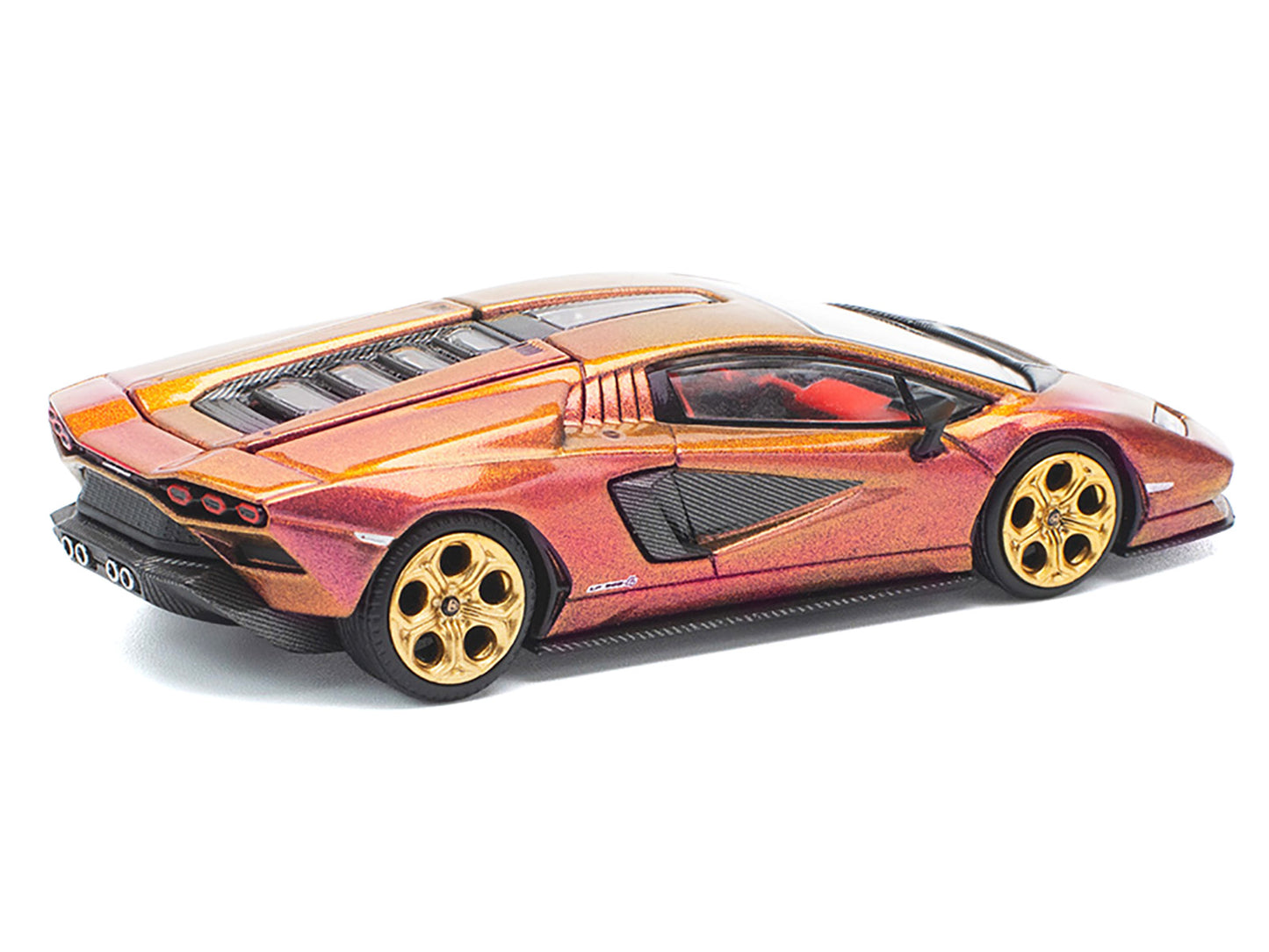 Lamborghini Countach LPI 800-4 Blu Hal Metallic 1/64 Diecast Model Car by Pop Race