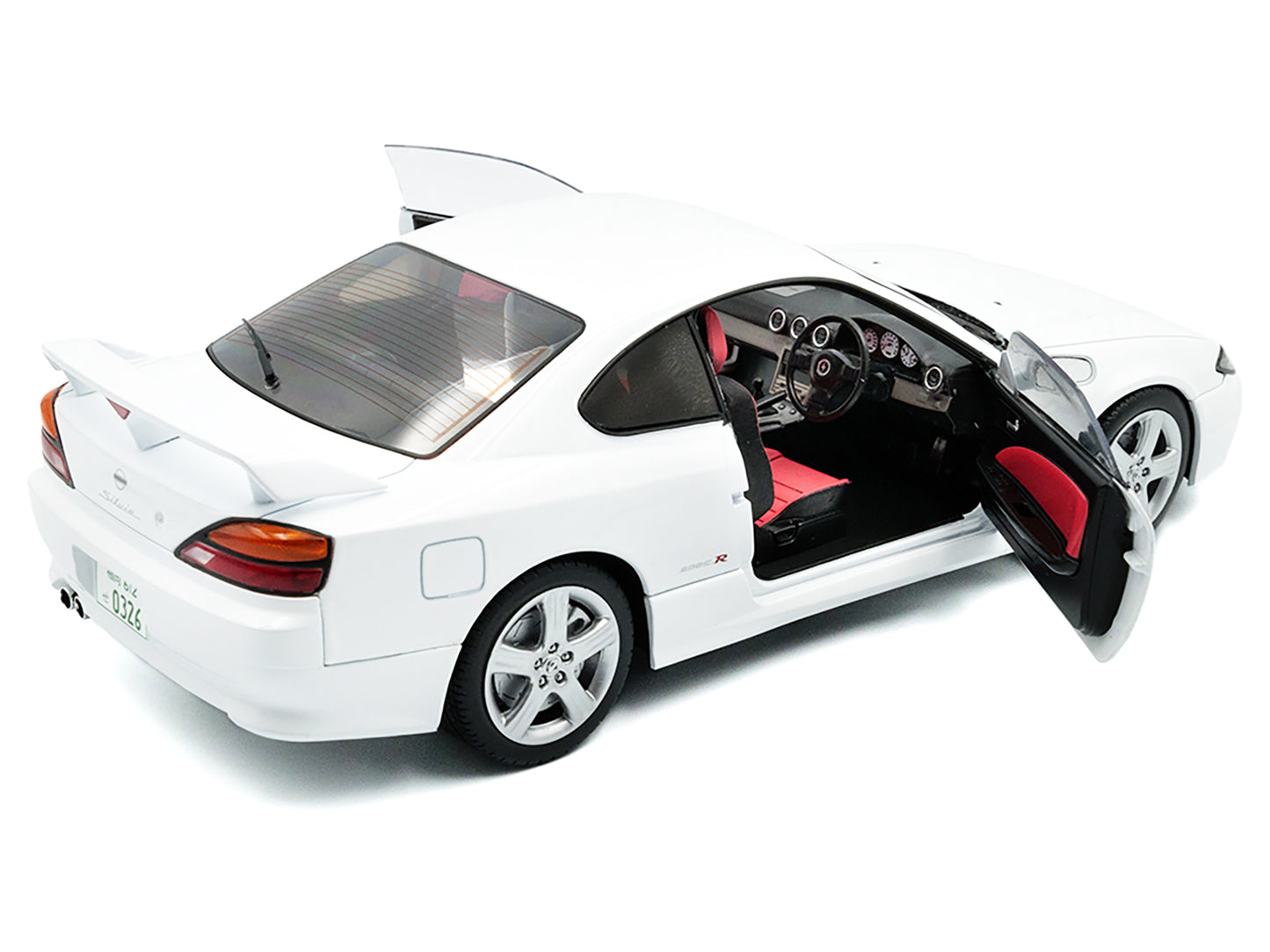 1999 Nissan Silvia (S15) Spec-R Aero RHD (Right Hand Drive) Aspen White 1/18 Diecast Model Car by Solido-DiecastModeler.com