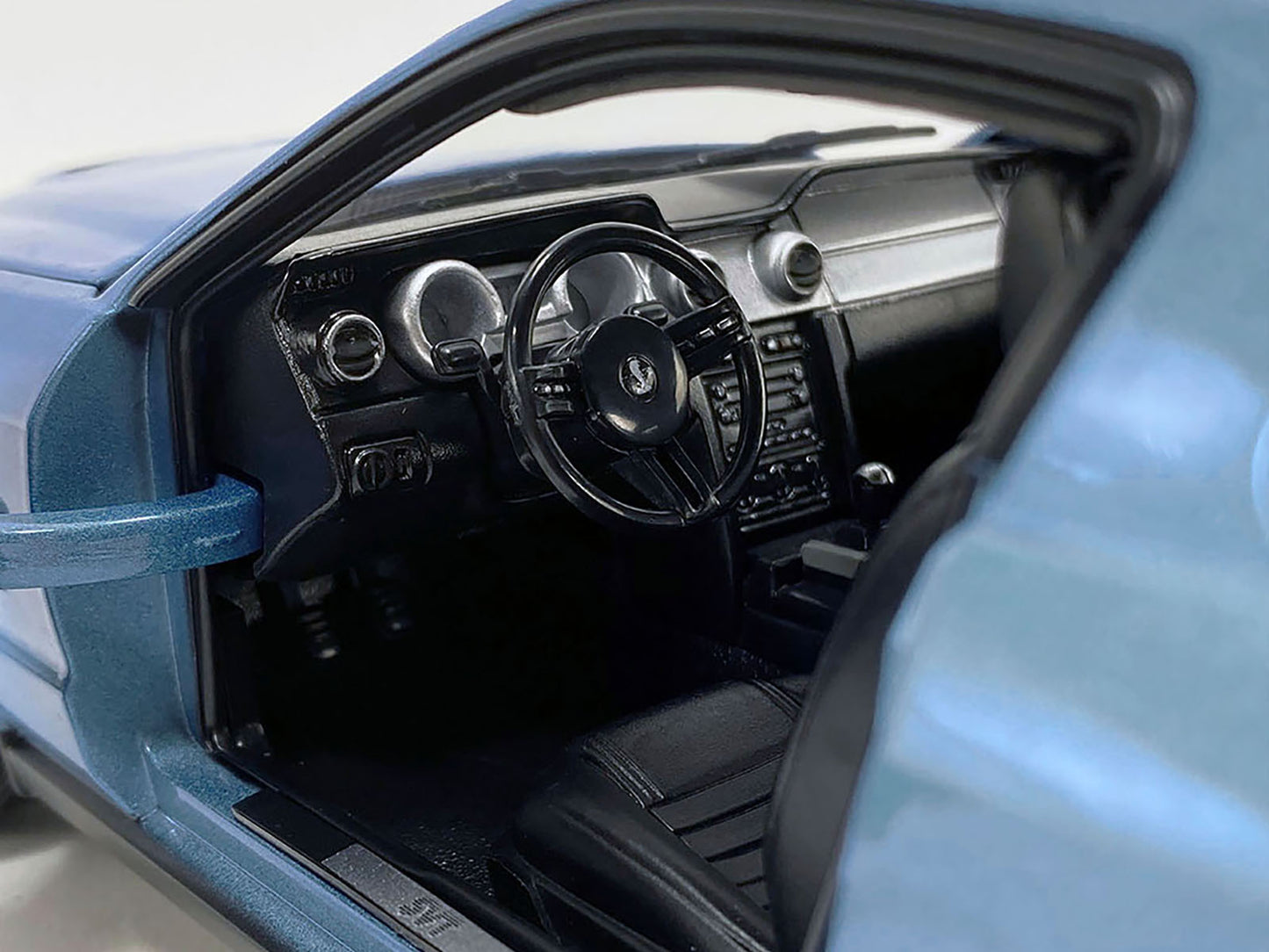 2007 Ford Shelby GT500 Windveil Blue Metallic "Shelby Collectibles" Series 1/18 Diecast Model Car by ACME