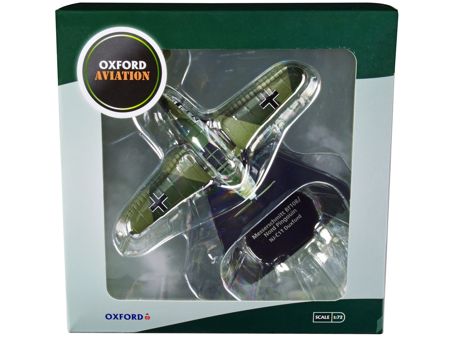 Messerschmitt Bf 108/Nord Pingouin War Plane NJ-C11 Duxford "Oxford Aviation" Series 1/72 Diecast Model Airplane by Oxford Diecast