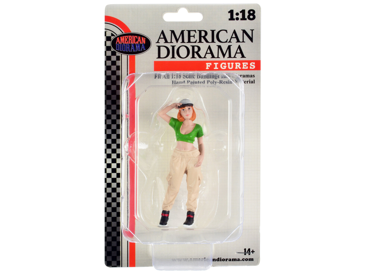 "Hip Hop Girls" Figure 1 for 1/18 Scale Models by American Diorama-DiecastModeler.com