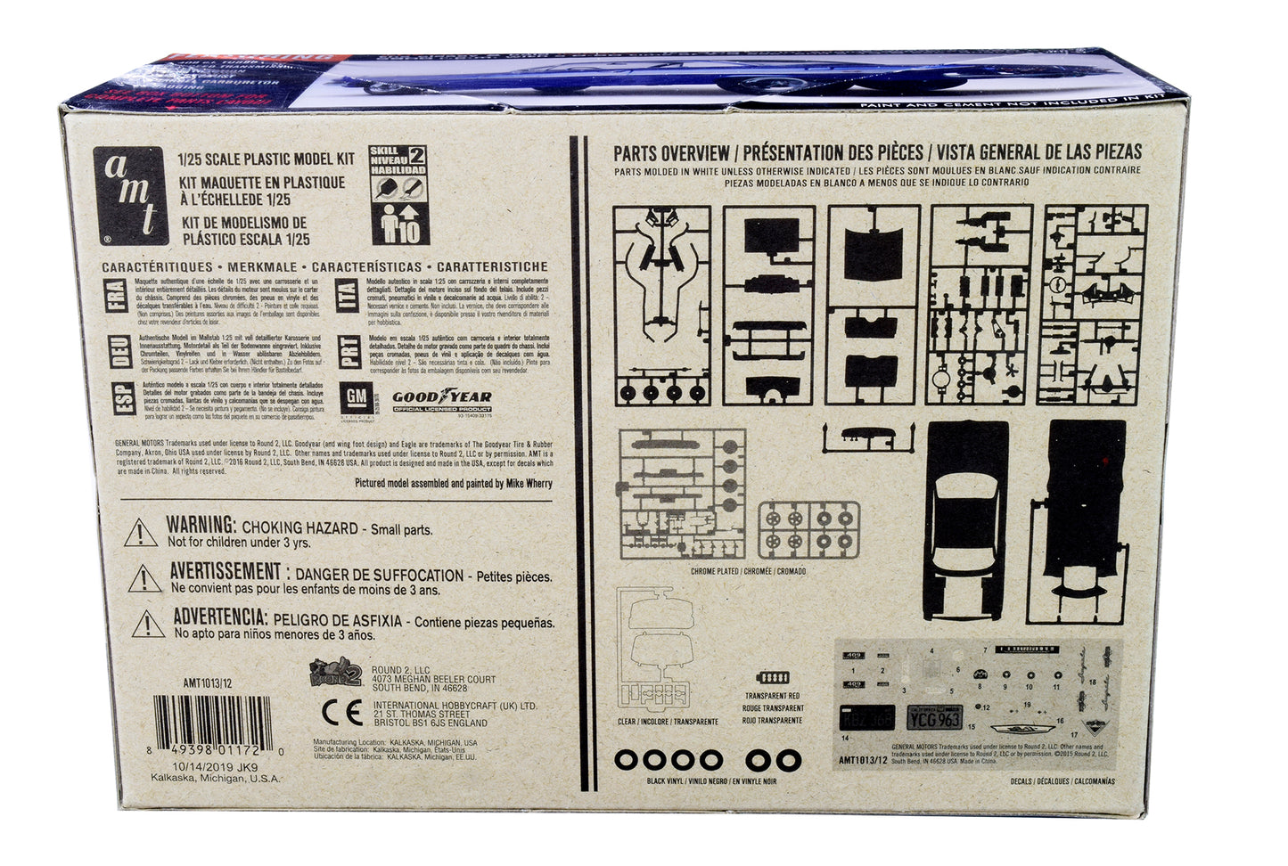Skill 2 Model Kit 1961 Chevrolet Impala SS 1/25 Scale Model by AMT