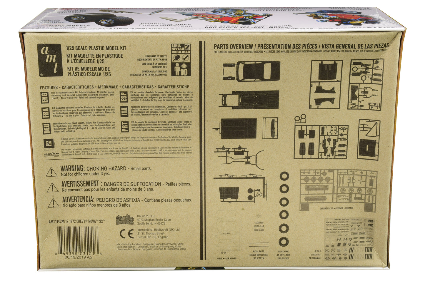 Skill 2 Model Kit 1972 Chevrolet Nova SS "Pro Stocker" 1/25 Scale Model by AMT