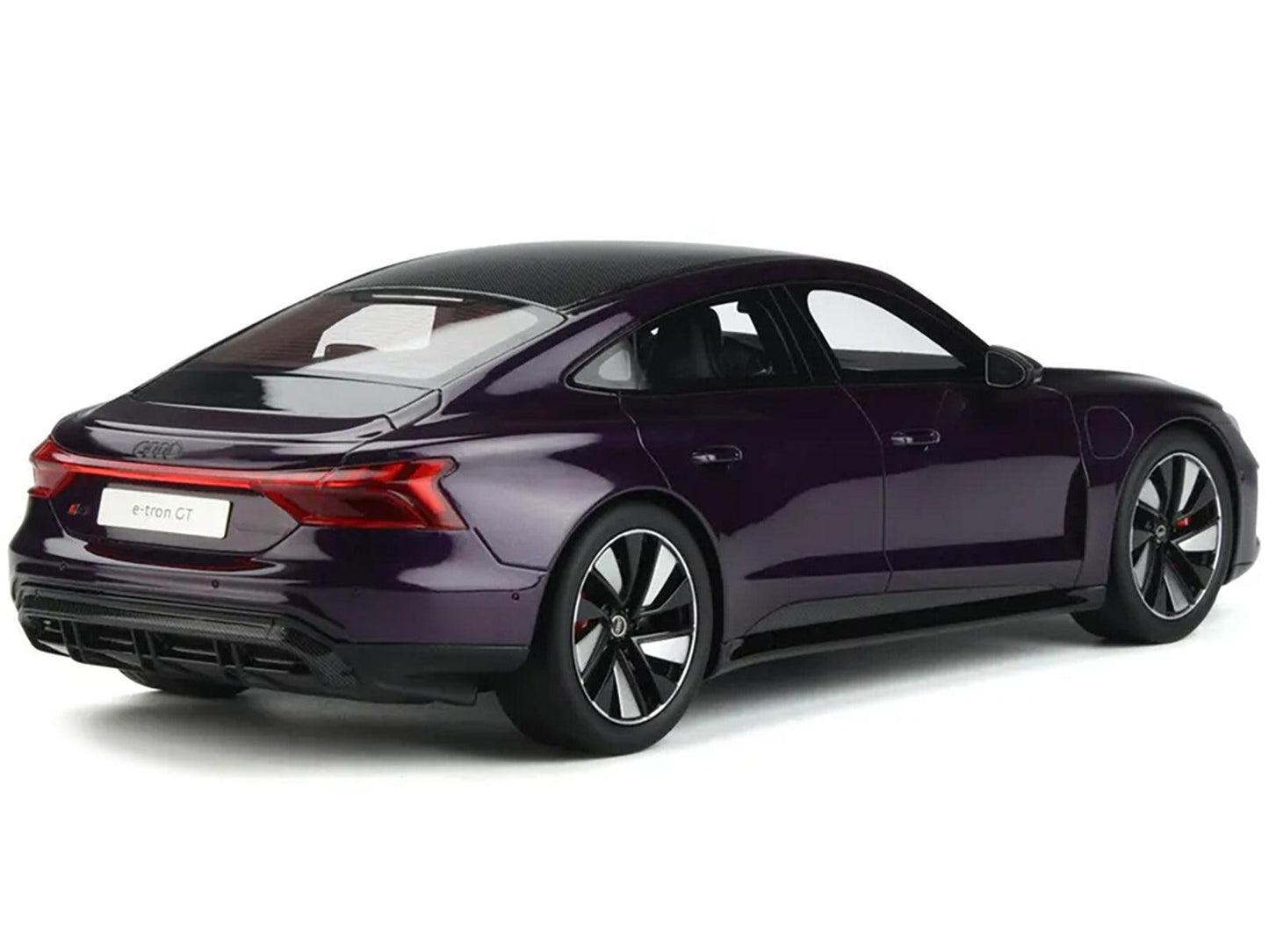 Audi RS E-Tron Purple Metallic with Carbon Top 1/18 Model Car by GT Spirit-DiecastModeler.com