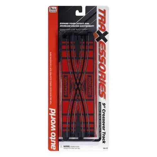 Auto World 1 Pk. 9" Crossover Track - 00175-DiecastModeler.com