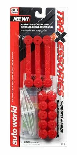 Auto World Supports, Pillars and Flags HO Scale - TRX101-DiecastModeler.com